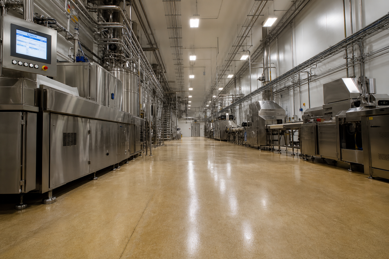 Modern production and manufacturing facility